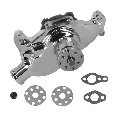 Chrome water pump - water,